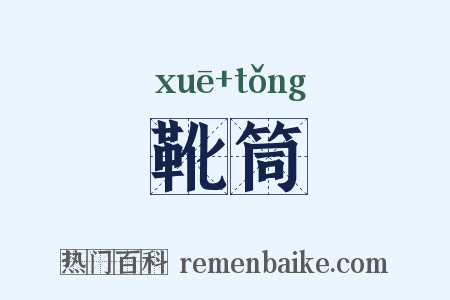 靴筒是什么意思的图片